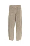 Wooyoungmi Cotton Blend Joggers Drawstring Hem