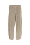 Wooyoungmi Cotton Blend Joggers Drawstring Hem In Gray