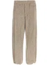 Wooyoungmi Cotton Blend Joggers Drawstring Hem In Grey