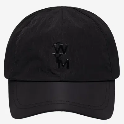 Wooyoungmi W261ca56 Nylon Baseball Cap In Black