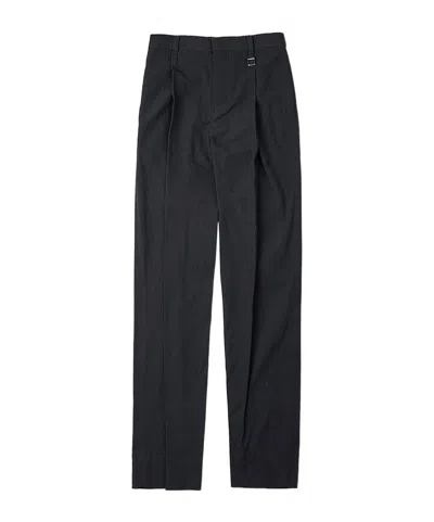 Wooyoungmi Waistband Loop Casual Pants In Black