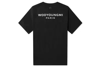 Pre-owned Wooyoungmi White Back Logo T-shirt Black