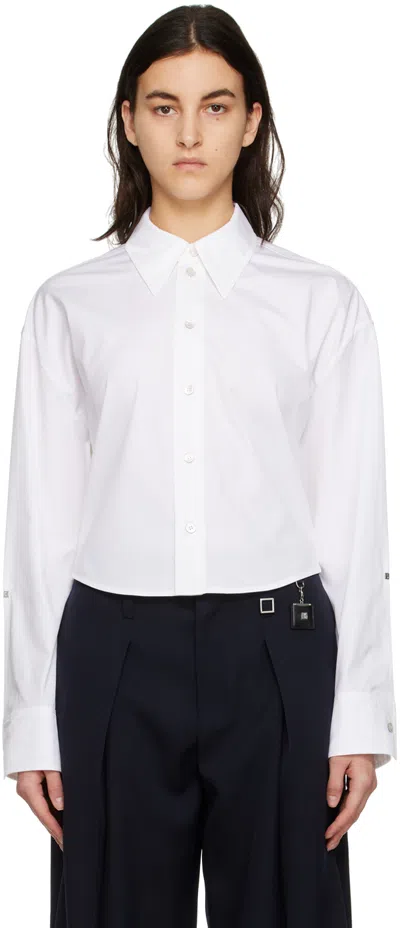 Wooyoungmi White Cutout Shirt In White 811w