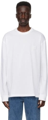 WOOYOUNGMI WHITE PRINTED LONG SLEEVE T-SHIRT
