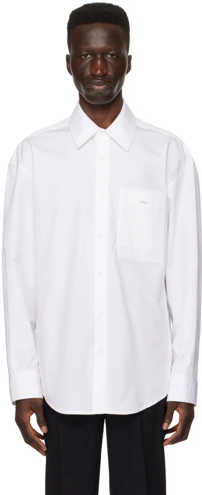 Wooyoungmi White Printed Shirt In 811w White