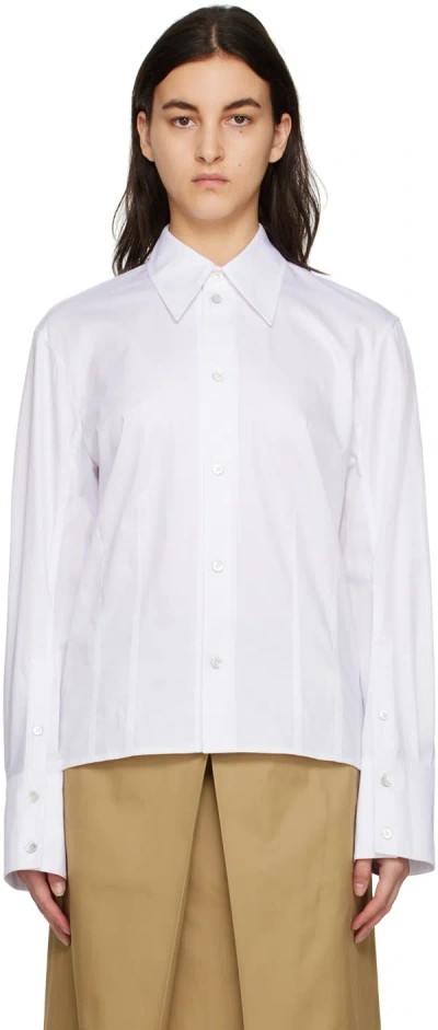Wooyoungmi White Slit Shirt In White 806w