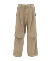 Wooyoungmi Relaxed Fit Cotton Wide-leg Trousers In Neutral
