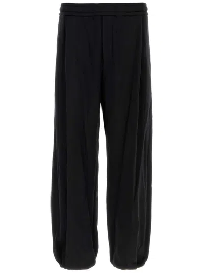 Wooyoungmi Wide-leg Track Pants In Black