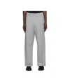 Wooyoungmi Gray Wide Sweatpants In Gray