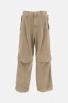 Wooyoungmi Relaxed Fit Cotton Wide-leg Trousers In Neutral