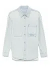 Wooyoungmi Wildflower Denim Shirt In Blue