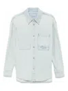 Wooyoungmi Wildflower Denim Shirt In Blue