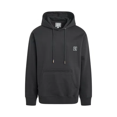 Wooyoungmi Wym Logo Embroidered Hoodie In Black