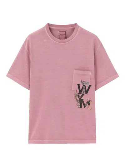 Wooyoungmi Wym Printed T-shirt In Pink