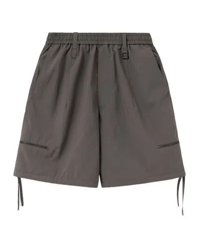 Wooyoungmi Zip Detail Cargo Shorts In Gray