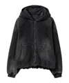 Wooyoungmi Zippered Denim Coat In Black