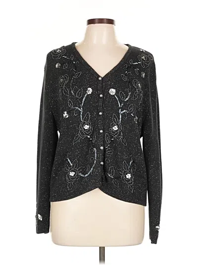 Pre-owned Work In Progress By Ports 1961 Cardigan Sweater In Black