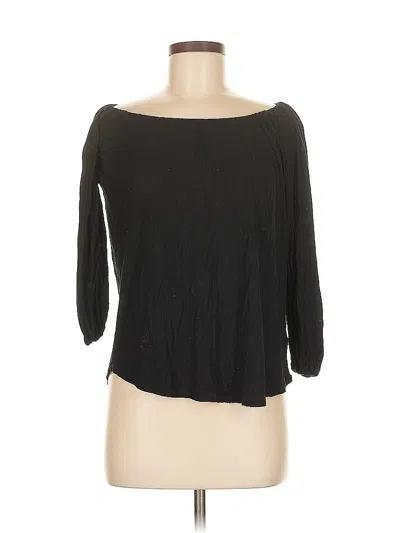 Pre-owned Workshop Republic Clothing 3/4 Sleeve T-shirt In Black