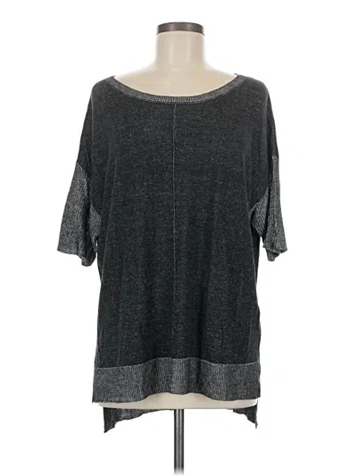 Pre-owned Workshop Republic Clothing 3/4 Sleeve Top Gray Boatneck Tops