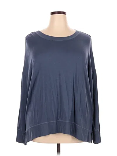 Pre-owned Workshop Republic Clothing 3/4 Sleeve T-shirt In Blue