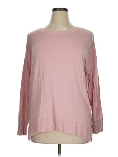 Pre-owned Workshop Republic Clothing 3/4 Sleeve T-shirt In Pink