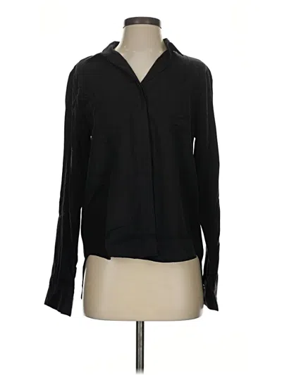 Pre-owned Workshop Republic Clothing Long Sleeve Blouse In Black