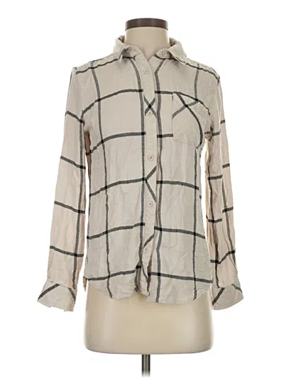 Pre-owned Workshop Republic Clothing Long Sleeve Blouse In White