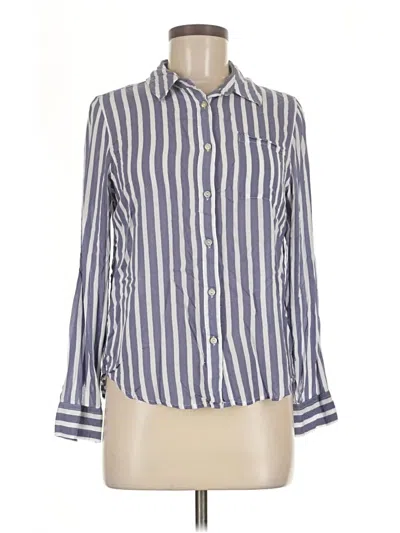 Pre-owned Workshop Republic Clothing Long Sleeve Button Down Shirt In Blue