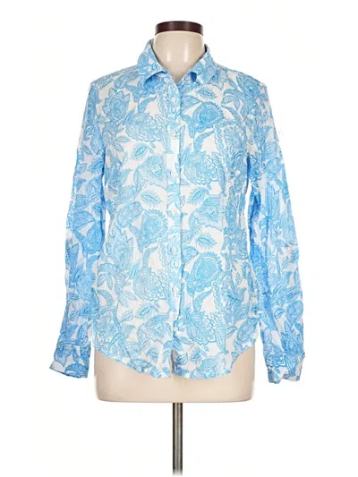 Pre-owned Workshop Republic Clothing Long Sleeve Button Down Shirt In Blue