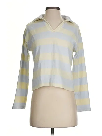 Pre-owned Workshop Republic Clothing Long Sleeve Polo Shirt In Yellow