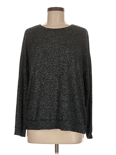 Pre-owned Workshop Republic Clothing Long Sleeve Top Gray Crew Neck Tops