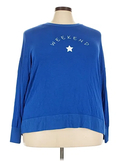 Pre-owned Workshop Republic Clothing Long Sleeve T-shirt In Blue
