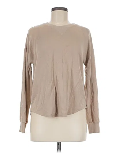 Pre-owned Workshop Republic Clothing Long Sleeve T-shirt In Tan