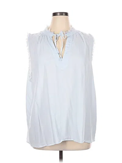 Pre-owned Workshop Republic Clothing Sleeveless Blouse In Blue