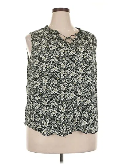 Pre-owned Workshop Republic Clothing Sleeveless Blouse In Green