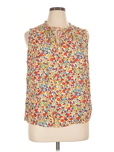 Pre-owned Workshop Republic Clothing Sleeveless Blouse In Yellow