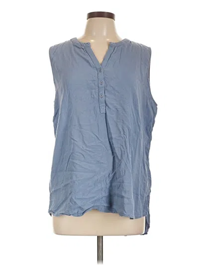 Pre-owned Workshop Republic Clothing Sleeveless T-shirt In Blue