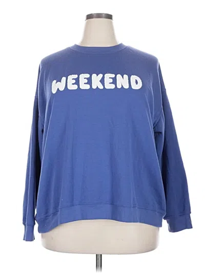 Pre-owned Workshop Republic Clothing Sweatshirt In Blue