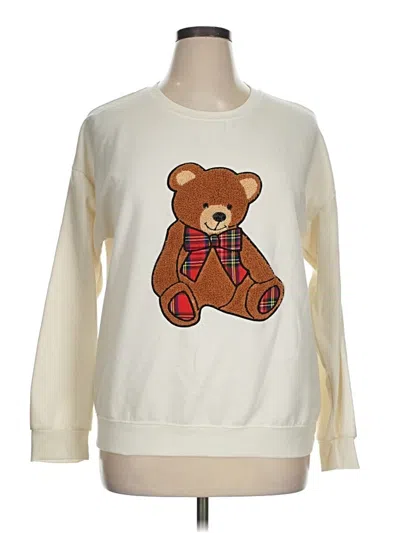 Pre-owned Workshop Republic Clothing Sweatshirt In Ivory