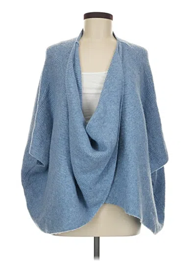 Pre-owned World Market Cardigan Sweater In Blue