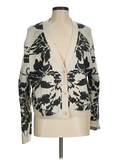 Pre-owned World Market Cardigan Sweater In Ivory