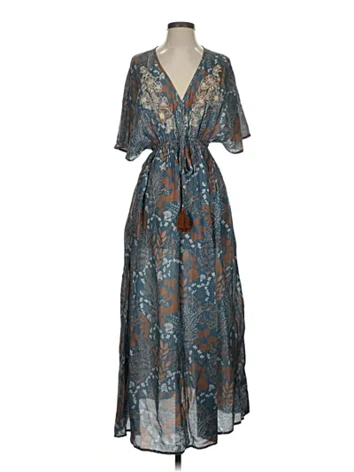 Pre-owned World Market Casual Dress In Blue