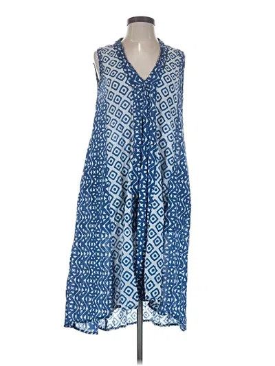 Pre-owned World Market Casual Dress In Blue