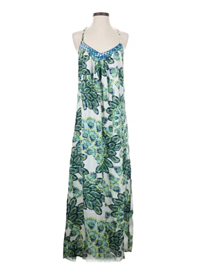 Pre-owned World Market Casual Dress In Green