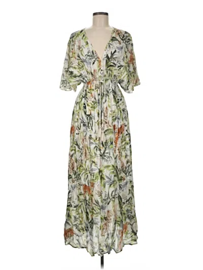 Pre-owned World Market Casual Dress In Green