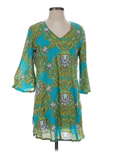 Pre-owned World Market Casual Dress In Teal