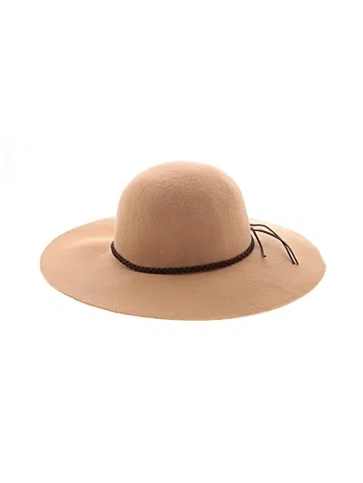 Pre-owned World Market Fedora In Tan