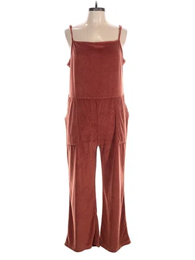 Pre-owned World Market Jumpsuit In Brown