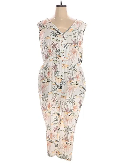 Pre-owned World Market Jumpsuit In Ivory