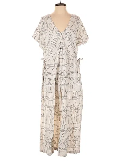 Pre-owned World Market Jumpsuit In Ivory
